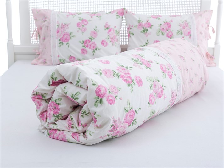 Petit Cu Kopanaki Double Lenjerie De Pat 200x220 cm Roz