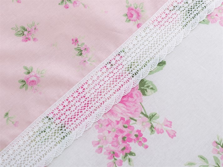 Petit Cu Kopanaki Double Lenjerie De Pat 200x220 cm Roz