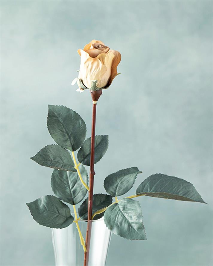Petit Roses Artificial Flower - One Pc 50 cm Cream