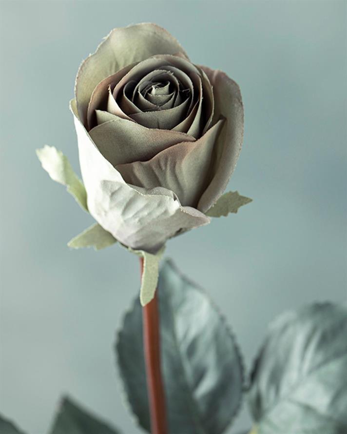 Petit Roses Artificial Flower - One Pc 50 cm Blue
