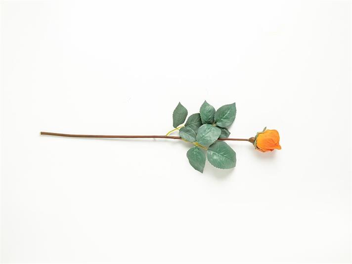 Petit Roses Artificial Flower - One Pc 50 cm Orange,