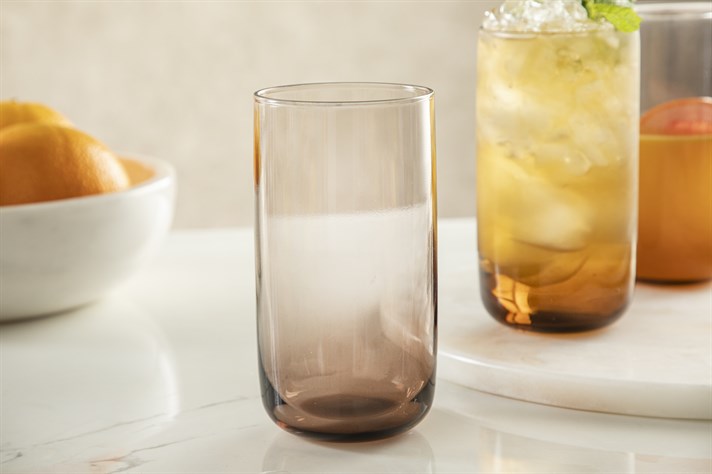 Petunia Glass 3 pcs Glass 365 ml Brown