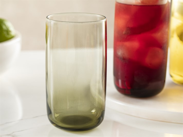 Petunia Glass 3 pcs Glass 365 ml Green