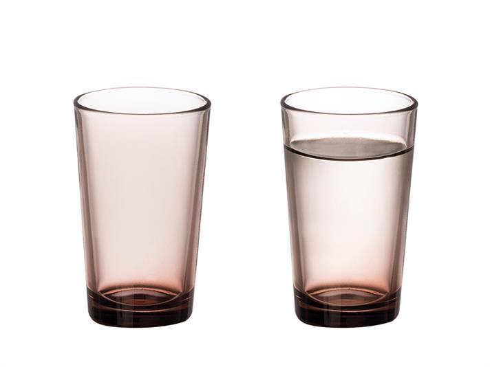 Petunia Glass 6 Pcs for Coffee Side Water Glass 100 ml Brown