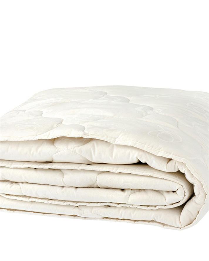 Pilotă, pentru două persoane, Comfy, bumbac, 215x235 cm, alb