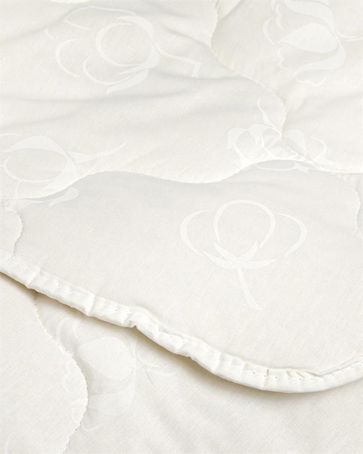 Pilotă, pentru două persoane, Comfy, bumbac, 215x235 cm, alb