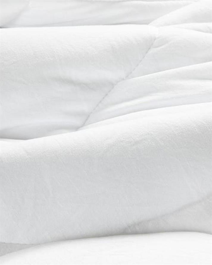 Pilotă, pentru două persoane, Soft, microgel, 235x215 cm, alb