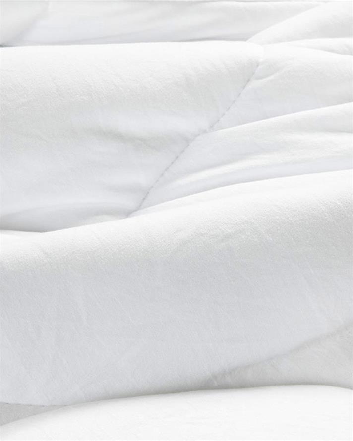 Pilotă, pentru două persoane, Soft, microgel, 235x215 cm, alb