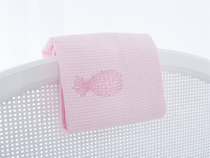 Pinapple  Cu broderie Pentru o persoana  CUVERTURĂ 160x240 cm Roz