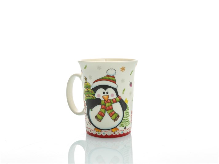 Penguin Bone China Cup 350 ml Red
