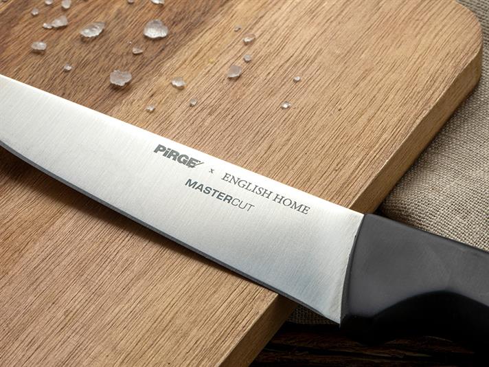 Pirge x English Home Master Cut Steel meat Knife 14,5 cm Black