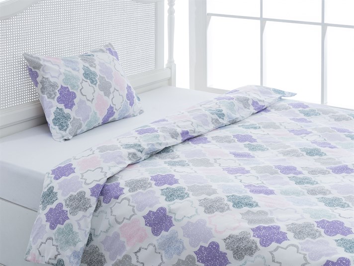 Placi de tendinte Cu Bumbac Single Lenjerie De Pat 160x220 cm Lila