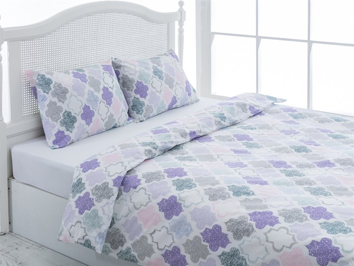 Placi de tendinte Cu Bumbac Double Lenjerie De Pat 200x220 cm Lila