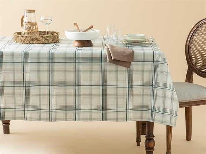 Plaid Cover PVC Table Cloth 140x140 cm Beige