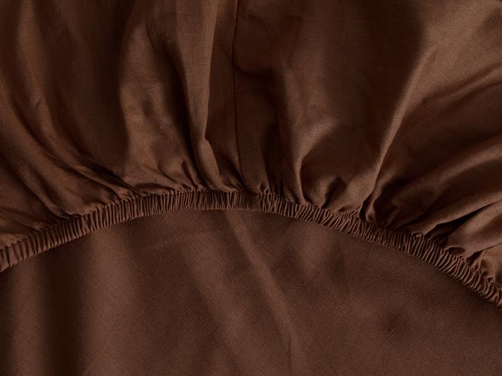 Plain Bumbac Double Set Lenjerie De Pat 200x220 cm Cafeniu - Nud
