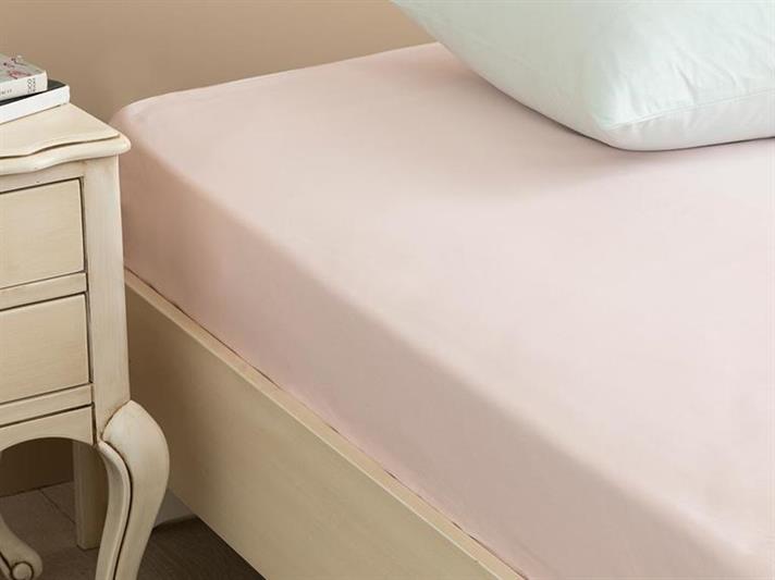 Plain Cearșaf Cu Elastic Dimensiune İntermediară, Bumbac, 140*200 Cm, Maro İnchis