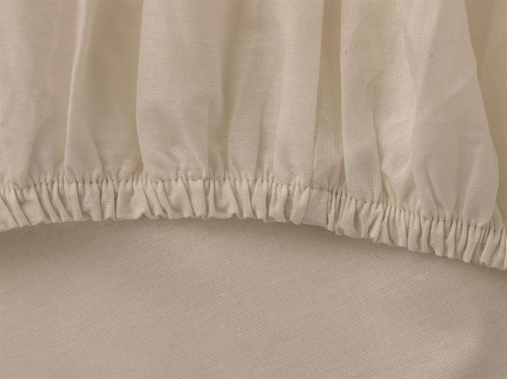 Plain Cearșaf Cu Elastic Dimensiune İntermediară, Bumbac, 140*200 Cm, Bej-Roșu