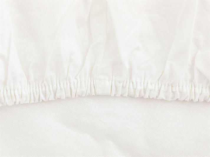 Cearceaf cu elastic, pentru o persoană, Plain, bumbac, 100x200 cm, alb