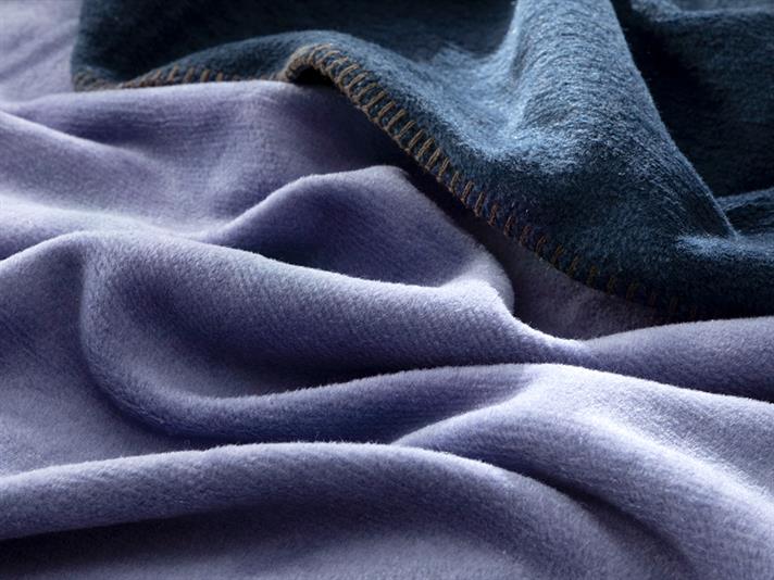 Plain Cu Bumbac Single Pătură 150x200 cm Bleumarin - Albastru