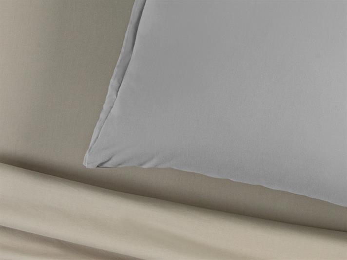 Plain Cu Bumbac Oxford O Singură Piesă Față De Pernă 80x80 cm Pietriș