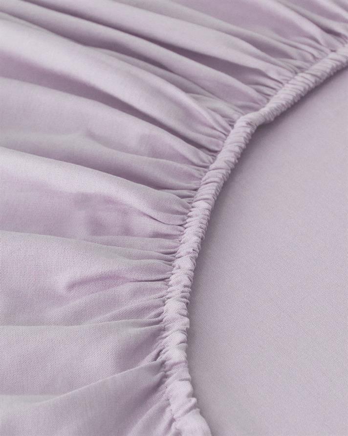 Plain Bumbac Single Set Cearșaf Cu Elastic 100x200 cm Lavandă