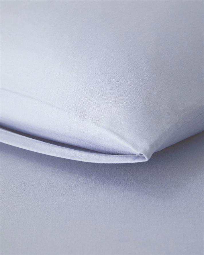 Plain Bumbac Single Set Cearșaf Cu Elastic 100x200 cm Albastru hortensie