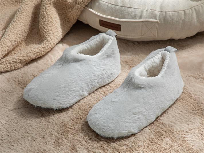 Plain Papuci De Casă Damă, Pluș, 39, Albastru İnchis