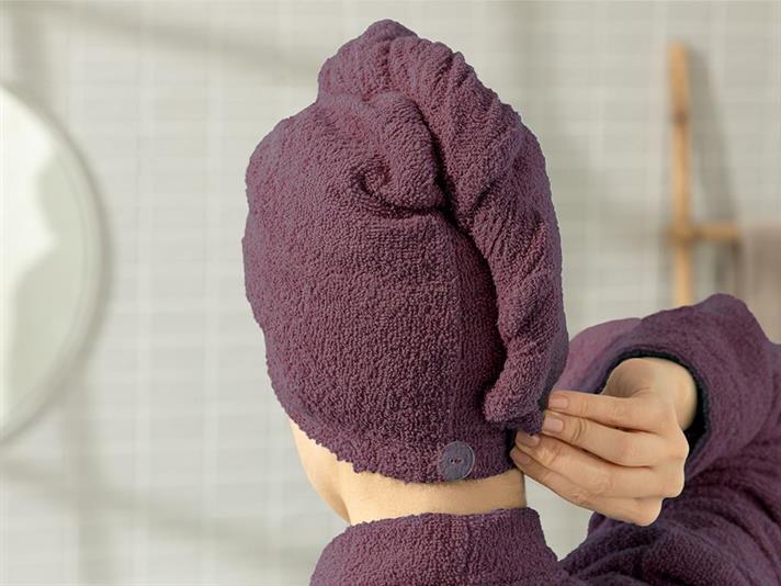 Plain Cottony Hair Cap Standart Rose Color