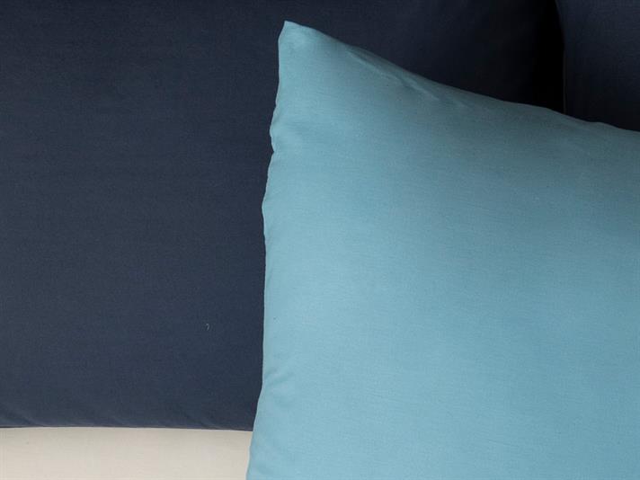 Plain Serenity Cu Bumbac Single Față De Pernă 80x80 cm Albastru