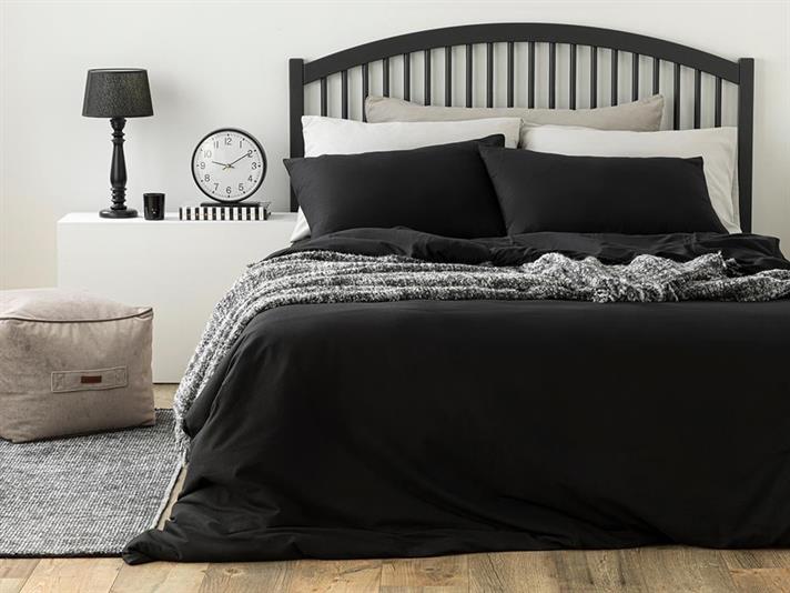 Plain Set Lenjerie De Pat Single, Bumbac, 160*220 Cm, Natural