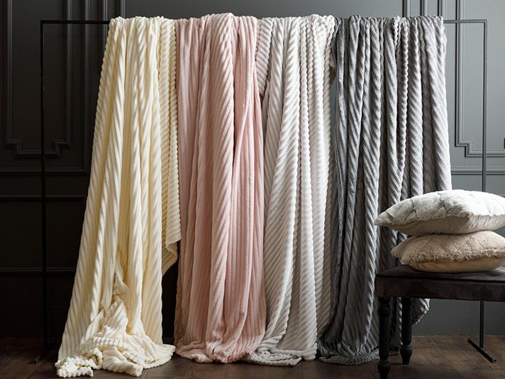 Plain Super Soft Single Pătură 150x200 cm Gri Deschis