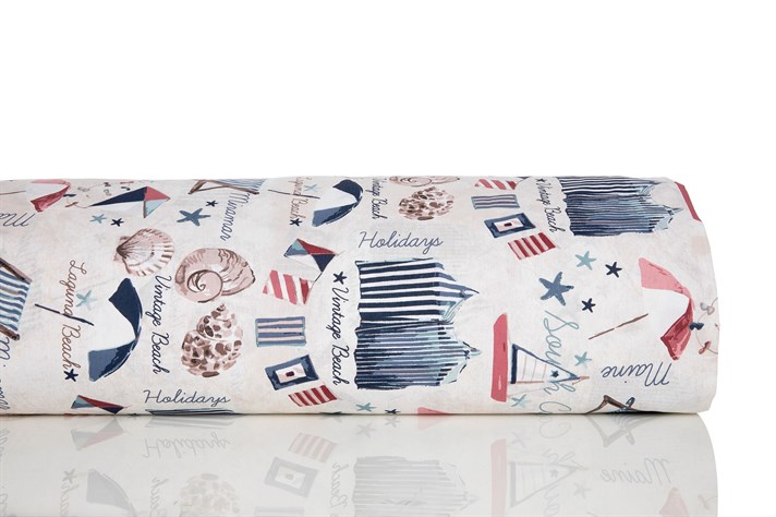 Plaja vintage Cu Bumbac Double Lenjerie De Pat 200x220 cm Bej