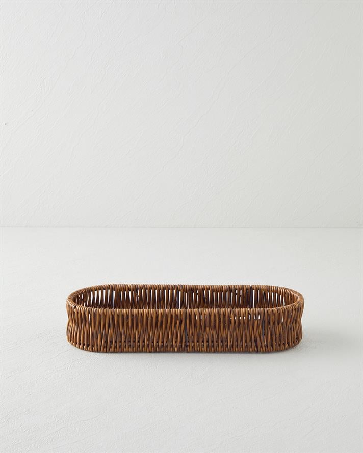 Crustic Plastic Coș De Pâine 28x10x5 cm Maro