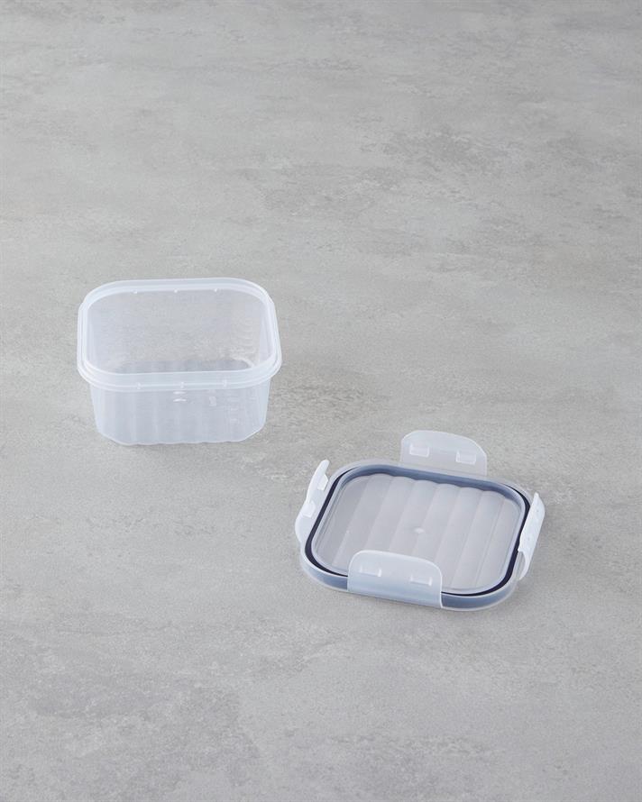 Layla Plastic Recipient Depozitare 400-800-1400 ml Transparent