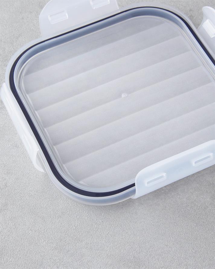 Layla Plastic Recipient Depozitare 400-800-1400 ml Transparent