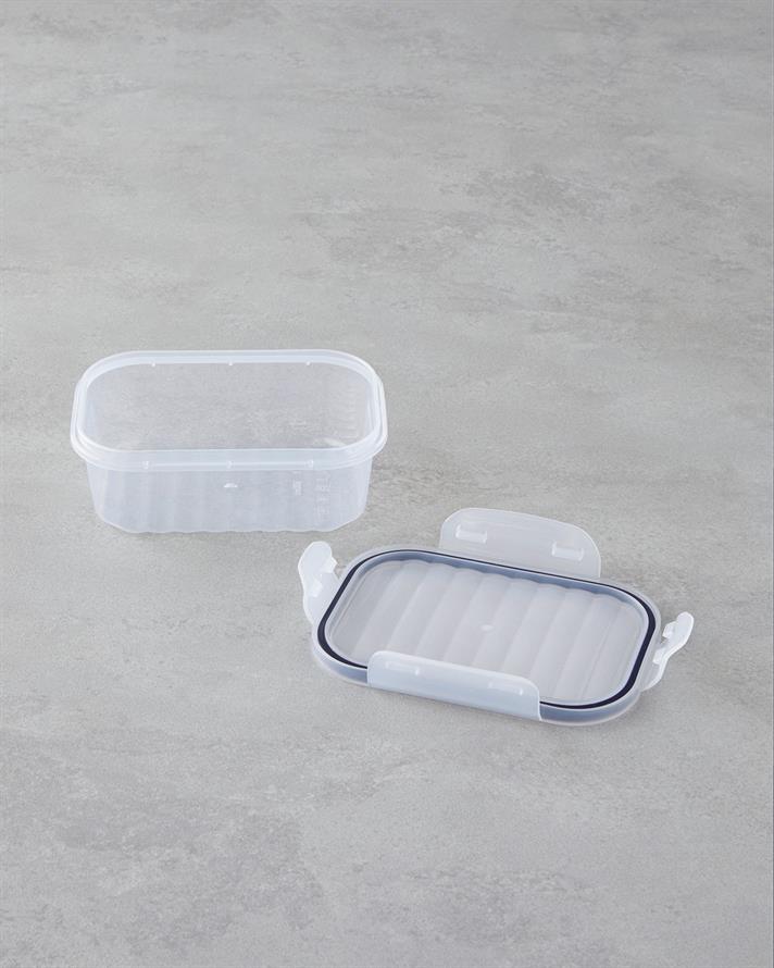 Layla Plastic Recipient Depozitare 500 - 1000 - 1700 ml Transparent