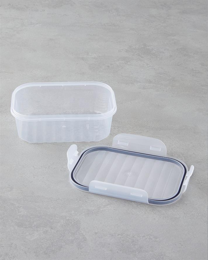 Layla Plastic Recipient Depozitare 500 - 1000 - 1700 ml Transparent