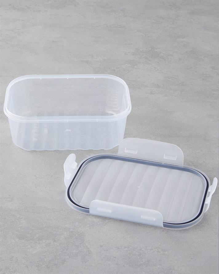 Layla Plastic Recipient Depozitare 500 - 1000 - 1700 ml Transparent