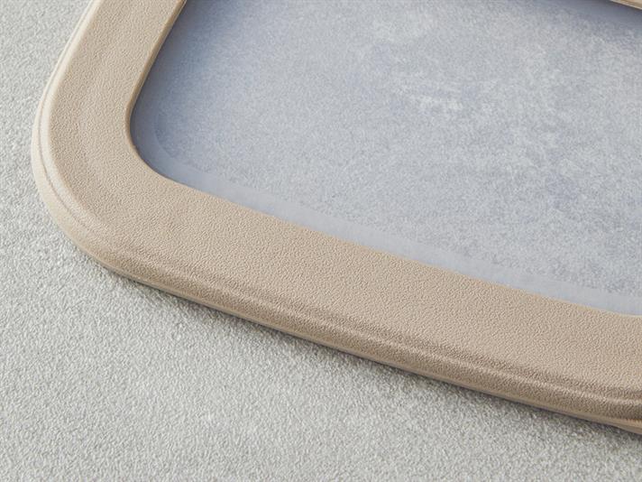 Plastic 3 Set Food Container Beige