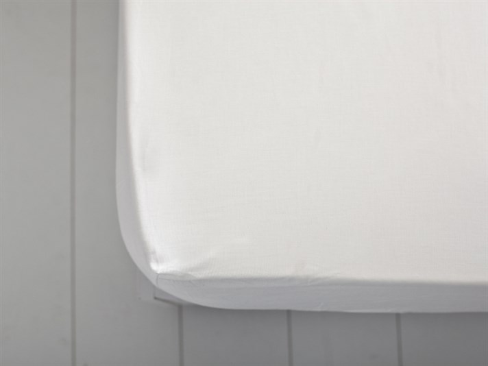 Plat 5 Cu Bumbac Double Cearșaf Cu Elastic 160x200 cm Alb