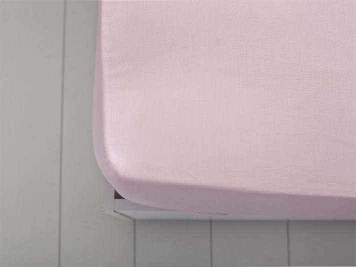 Plat 5 Cu Bumbac Double Cearșaf Cu Elastic 160x200 cm Culoarea Trandafirului Uscat.