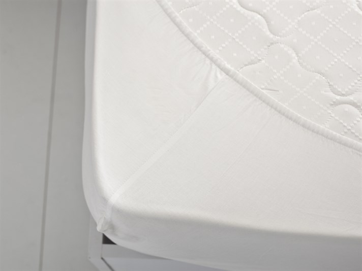 Plat 5 Cu Bumbac Double Cearșaf Cu Elastic 160x200 cm Alb