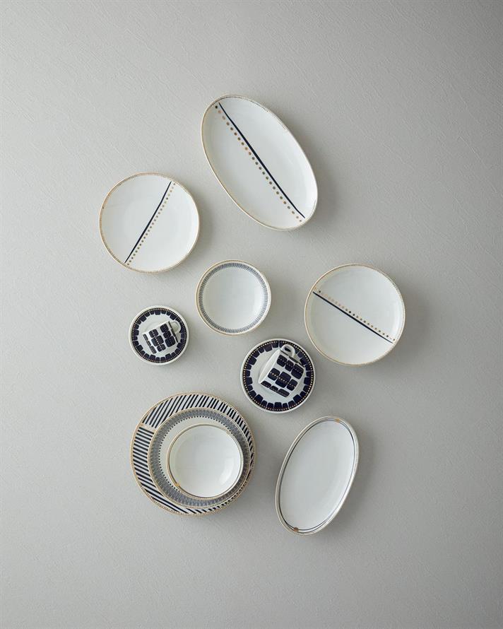 Platou, Modern Glow, porțelan, 25 cm, alb