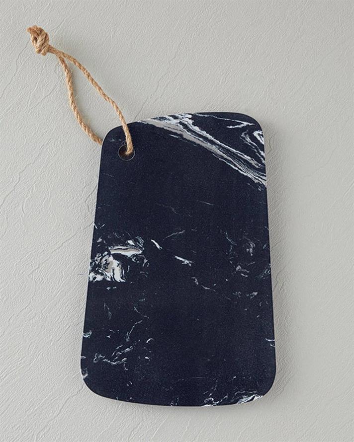 Platou servire, Jade, marmură, 30x20 cm, negru