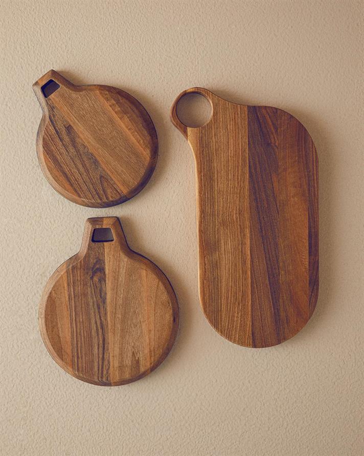 Platou servire, Modern Wood, lemn de nuc, 30x21,5 cm, maro