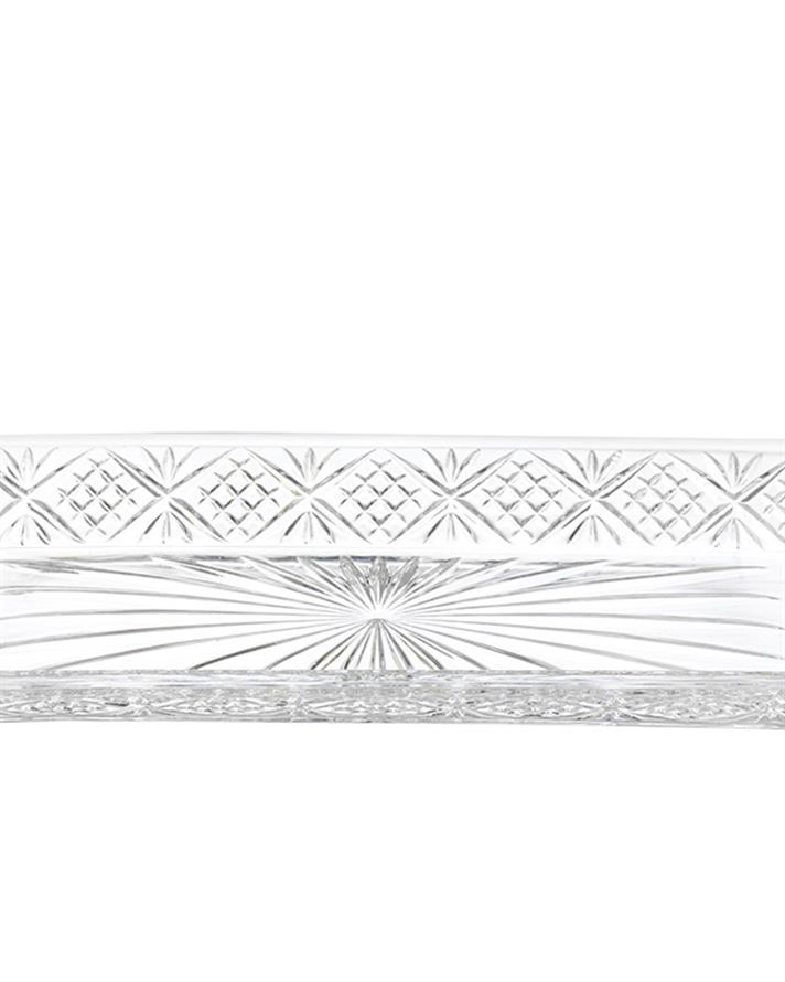 Platou, Zena, sticlă, 30 cm, transparent