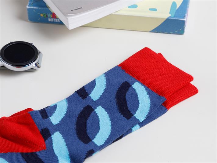 Playground Cotton Mens Socks Standart Dark Blue