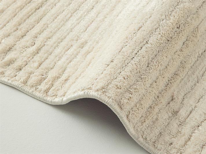 Covor imitație blană, Shaggy, 80x150 cm, acril, ecru