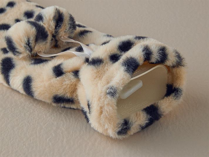 Perna pentru apa calda, Spotty, poliester, 72x12 cm, crem-negru