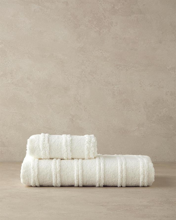 Cu Bumbac Prosop De Mâini 30x45 cm Ecru